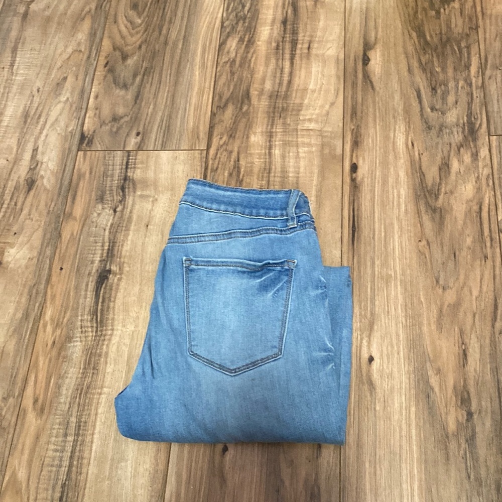 Low Rise Blue Jeans
